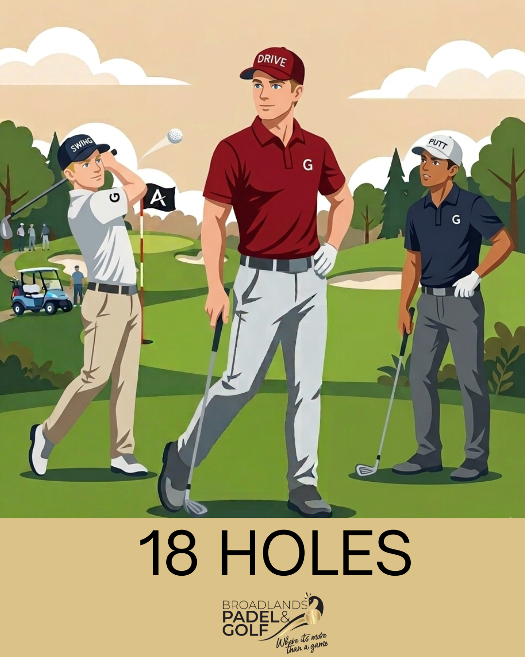 18 Holes - 3 Players